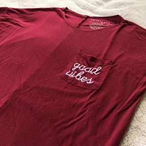 Fifth Sun Good Vibes Flowy Shirt